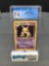 CGC Graded 1999 Pokemon Base Set Unlimited #1 ALAKAZAM Holofoil Rare Trading Card - NM+ 7.5