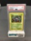 PSA Graded 1999 Pokemon Base Set 1st Edition Shadowless #66 TANGELA Trading Card - MINT 9