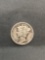 1936 United States Mercury Silver Dime - 90% Silver Coin from Estate