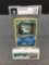 BGS Graded 1999 Pokemon Base Set Unlimited #2 BLASTOISE Holofoil Rare Trading Card - NM+ 7.5