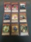 9 Card Lot of Gold Symbol 1st Edition YUGIOH Card - Mostly Older Sets - From Huge Collection Find!