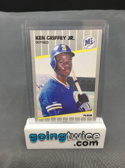 1989 Fleer Baseball #548 KEN GRIFFEY JR Mariners Rookie Trading Card - HOF!