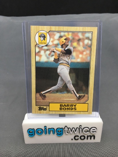 1987 Topps Baseball #320 BARRY BONDS Pirates Rookie Trading Card