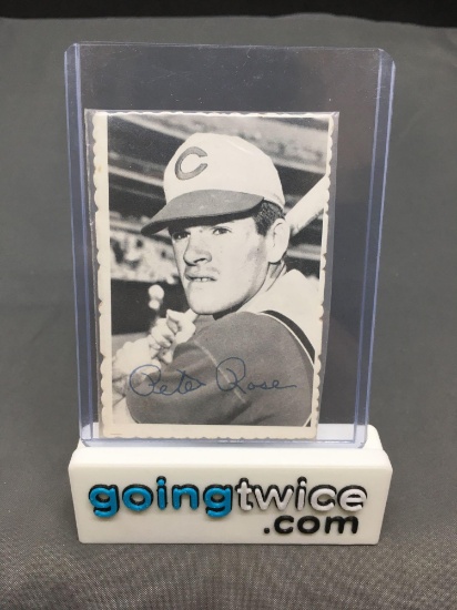 1969 Topps Deckle Edge #21 PETE ROSE Reds Vintage Baseball Card