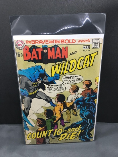 1969 DC Comics BRAVE AND THE BOLD #88 feat BATMAN and WILDCAT Silver Age Comic Book from Vintage