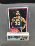1981 Topps Basketball #20 KAREEM ABDUL-JABBAR Lakers Vintage Trading Card