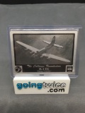 1992 American Data Plates #1 B-17G FLYING FORTRESS WWII Aircraft Specifications Metal Card