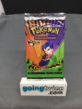 Factory Sealed 2002 Pokemon Gym Challenge 1st Edition Booster Pack - 20.8 Grams