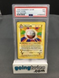 PSA Graded 1999 Pokemon Base Set 1st Edition #21 ELECTRODE Trading Card - NM 7
