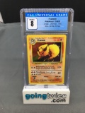 CGC Graded 1999 Pokemon Jungle NO SET SYMBOL ERROR #3 FLAREON Holofoil Rare Trading Card - NM-MT 8