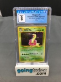 CGC Graded 1999 Pokemon Gold Silver Japanese #154 MEGANIUM Holofoil Rare Trading Card - NM-MT 8