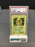 PSA Graded 1999 Pokemon Base Set 1st Edition Shadowless #33 KAKUNA Trading Card - NM-MT+ 8.5