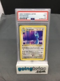 PSA Graded 1999 Pokemon Base Set 1st Edition Shadowless #18 DRAGONAIR Rare Trading Card - NM+ 7.5