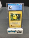 CGC Graded 1999 Pokemon Jungle 1st Edition #60 PIKACHU Trading Card - EX+ 5.5
