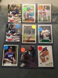 9 Card Lot of BASEBALL Rookie Cards with Modern Stars, Hall of Famers and More!