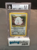 BGS Graded 1999 Pokemon Base Set Unlimited #3 CHANSEY Holofoil Rare Trading Card - NM-MT+ 8.5