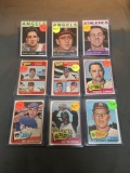 9 Card Lot of 1964-1965 Topps Vintage Baseball Cards from Huge Estate Collection