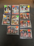 9 Card Lot of 1965-1966 Topps Vintage Baseball Cards from Huge Estate Collection