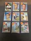 9 Card Lot of 1969-1970 Topps Vintage Baseball Cards from Huge Estate Collection