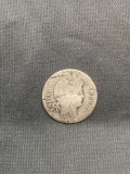 1905 United States Barber Silver Dime - 90% Silver Coin from Estate