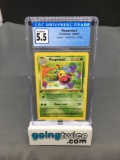 CGC Graded 1999 Pokemon Jungle 1st Edition #48 WEEPINBELL Trading Card - EX+ 5.5