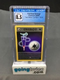 CGC Graded 2000 Pokemon Team Rocket 1st Edition #81 FULL HEAL ENERGY Trading Card - NM-MT+ 8.5