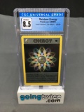 CGC Graded 2000 Pokemon Team Rocket 1st Edition #80 RAINBOW ENERGY Trading Card - NM-MT+ 8.5