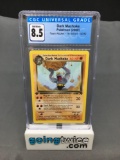 CGC Graded 2000 Pokemon Team Rocket 1st Edition #40 DARK MACHOKE Trading Card - NM-MT+ 8.5