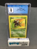 CGC Graded 1999 Pokemon Jungle 1st Edition #25 PINSIR Trading Card - NM-MT 8