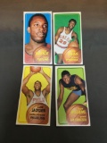 4 Card Lot of Vintage 1970-71 Topps Basketball Cards from Huge Estate Collection