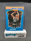 1990-91 Fleer Sticker #2 LARRY BIRD Celtics Basketball Card