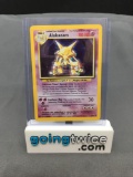 1999 Pokemon Base Set #1 ALAKAZAM Holofoil Rare Trading Card from Consignor - Binder Set Break!