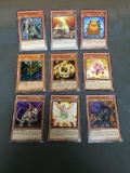 9 Card Lot of Gold Symbol 1st Edition YUGIOH Card - Mostly Older Sets - From Huge Collection Find!