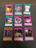 9 Card Lot of Gold Symbol 1st Edition YUGIOH Card - Mostly Older Sets - From Huge Collection Find!