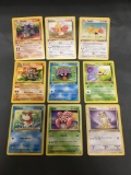 9 Card Lot of Vintage 1st Edition Pokemon Trading Card from Consignor Collection - Binder Set Break!