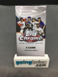 Factory Sealed 2020 Topps CHROME Update Baseball 4 Card Pack
