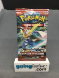 Factory Sealed Pokemon Sun & Moon CRIMSON INVASION 10 Card Booster Pack