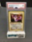 PSA Graded 2000 Pokemon Team Rocket 1st Edition #66 RATTATA Trading Card - MINT 9