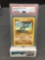 PSA Graded 1999 Pokemon Base Set Unlimited #52 MACHOP Trading Card - NM-MT 8