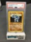 PSA Graded 1999 Pokemon Base Set Unlimited #34 MACHOKE Trading Card - MINT 9