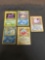 Vintage Lot of 5 Holofoil Rare Pokemon Trading Cards from Storage Unit Collection Hoard!
