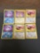 Vintage Lot of 6 Pokemon EEVEE and DARK JOLTEON VAPOREON Trading Cards from Storage Unit Collection