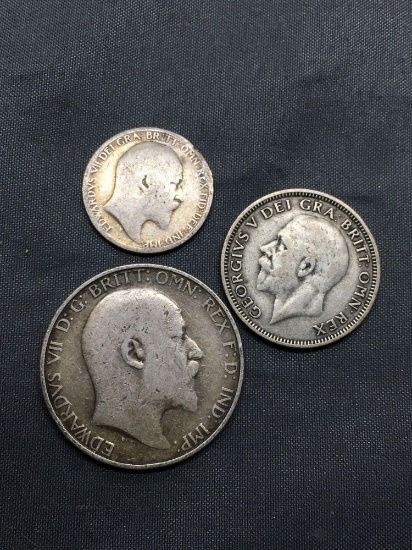 19.4 Grams of UNSEARCHED Foreign Silver World Coins from ENORMOUS ESTATE Collection
