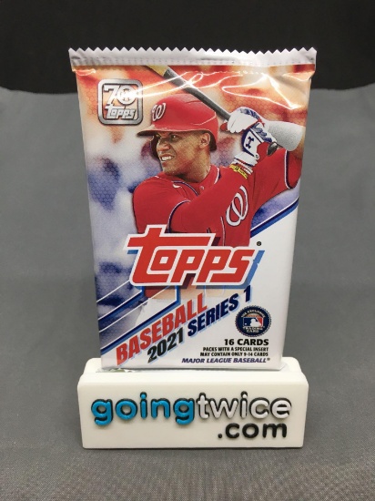 Factory Sealed 2021 Topps SERIES 1 Baseball 16 Card Pack