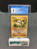 CGC Mint 9 - Jungle 1st Edition Pokemon Card - Mankey
