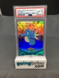PSA Graded 2000 Pokemon Topps TV Animation Rainbow Foil #117 SEADRA Trading Card - NM-MT 8
