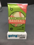 Factory Sealed 2020 TOPPS Archives Baseball Hobby Edition 8 Card Pack