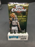 Factory Sealed 2000 TOPPS CHROME Football 4 Card Pack