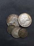 16.0 Grams of UNSEARCHED Foreign Silver World Coins from ENORMOUS ESTATE Collection