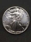1 Troy Ounce .999 Fine Silver 1989 United States American Eagle Silver Bullion Round Coin